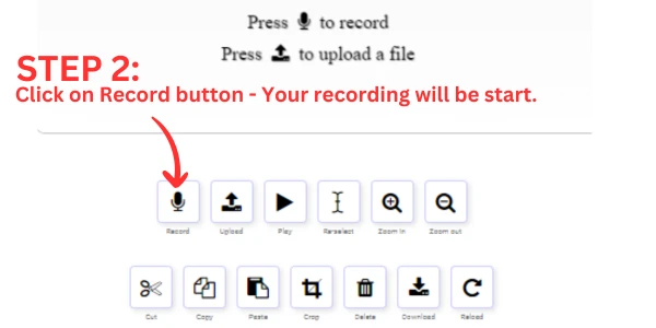 step2 click on record button